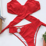 Halter Neck Two-Piece Bikini Set
