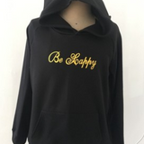 BE HAPPY a new Christmas menswear smiley print hoodie jumper
