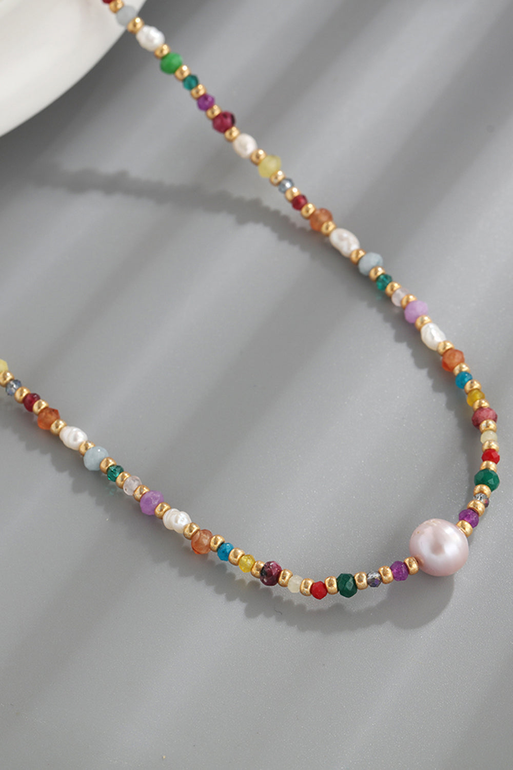 Multicolored Bead Necklace
