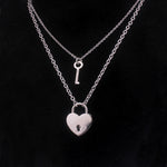 Unlockable Personality Necklace Couple Lock And Key Pendant
