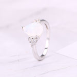 Natural Semi-Precious Moonstone Ring Simple
