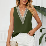 V-Neck Wide Strap Tank
