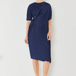 Marina West Swim Pleated Dolman Sleeve Dress
