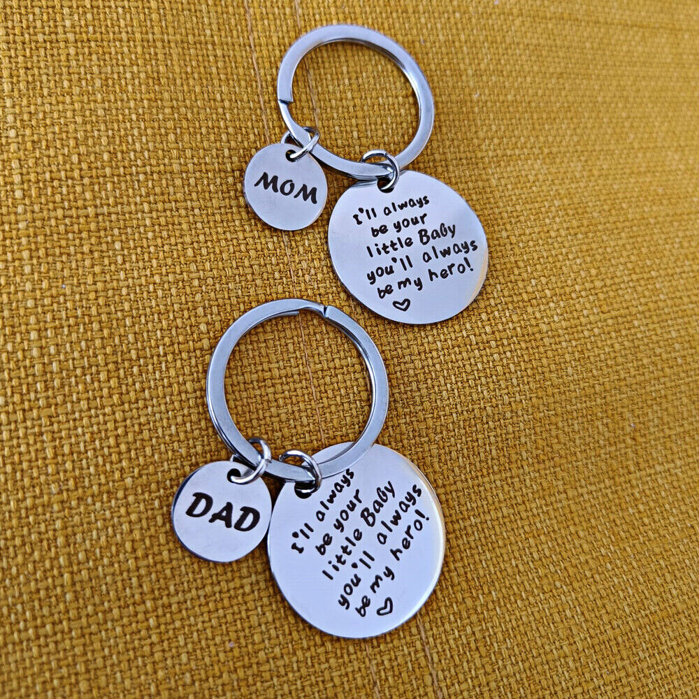 Gift For Parents Birthday Father Mother Day Anniversary Mom Dad Keychain Charm
