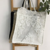 Lace hand shopping bag
