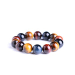 Tiger Eye Bracelet Natural Crystal Stone Buddha Bead Bracelet
