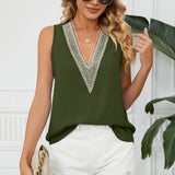 V-Neck Wide Strap Tank
