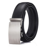 Microfiber Leather Mens Ratchet Belt, Belts For Men Adjustable Automatic Buckle
