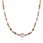 Multicolored Bead Necklace
