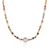 Multicolored Bead Necklace
