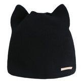 Cat Ears Knitted Pullover Hat Ladies
