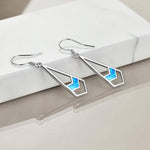 Opal Earrings Sterling Silver Opal Dangle Drop Earrings Gifts for Women Girls
