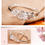 Sweet Bauhinia Adjustable Bracelet Woman Flower Vera Bracelet
