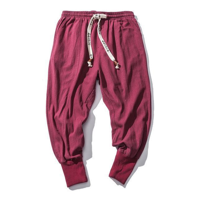 Cotton And Linen Feet Jarem Pants Tide Hip Hop Pants For Man
