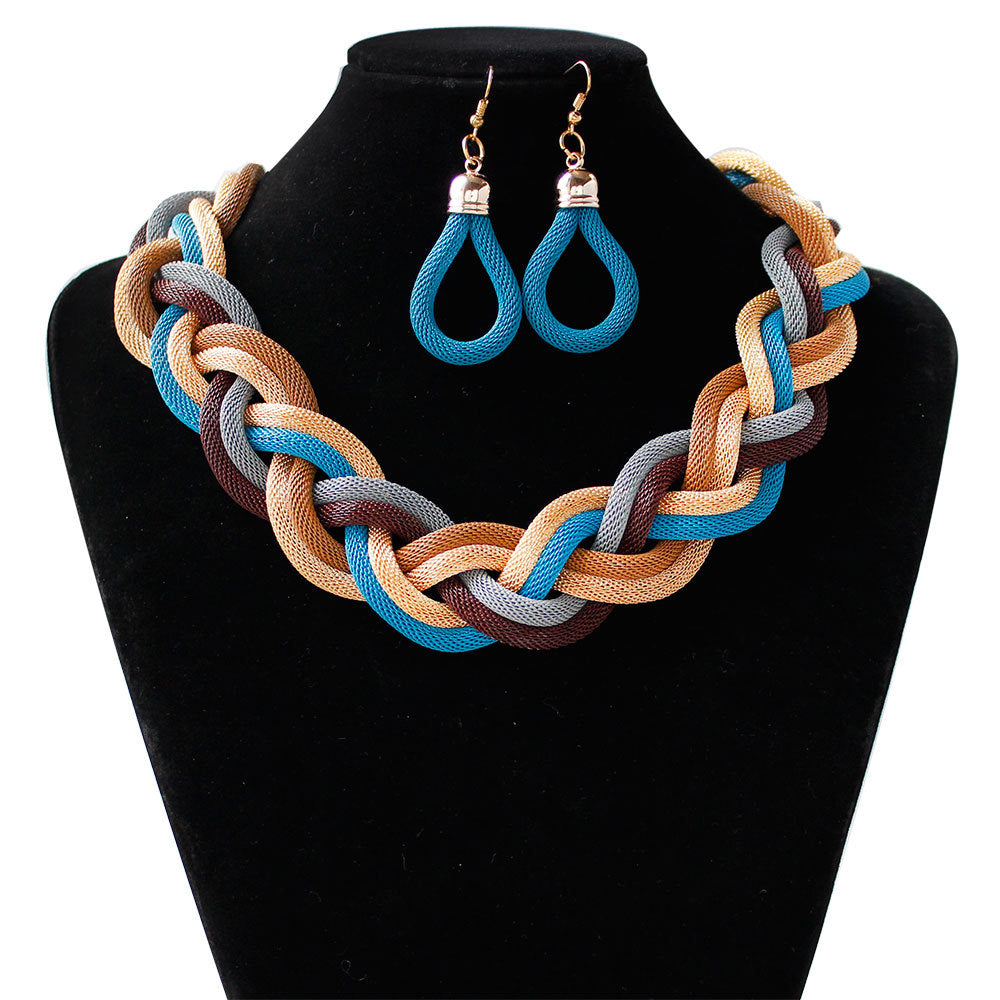 Hand-woven rope necklace chain
