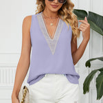 V-Neck Wide Strap Tank
