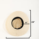 Fame Wide Brim Straw Weave Sun Hat
