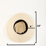 Fame Wide Brim Straw Weave Sun Hat
