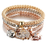 Alloy Tricolor Set Stretch Popcorn Corn Chain
