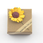 Sunflower Double Lettering Necklace
