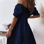 Full Size Ruffled Off-Shoulder Short Sleeve Dress
