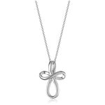 Simple Cross Hanging Clavicle Chain Necklace
