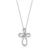 Simple Cross Hanging Clavicle Chain Necklace
