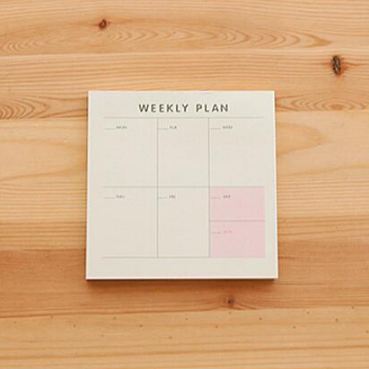 Weekly Monthly Work Planner
