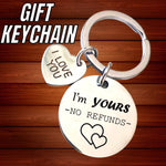 Romantic Couples Keychain Gift For Her Him Girlfriend Boyfriend Love Keyring Tag
