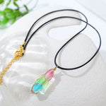 Women's Transparent Geometric Diamond Crystal Necklace
