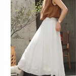 Women's Fashion Temperament Solid Color Skirt
