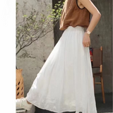 Women's Fashion Temperament Solid Color Skirt
