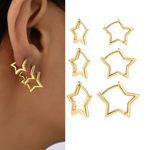 Irregular geometric earrings simple personality earrings
