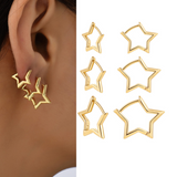 Irregular geometric earrings simple personality earrings
