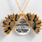 Sunflower Double-layer Lettering Necklace
