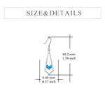 Opal Earrings Sterling Silver Opal Dangle Drop Earrings Gifts for Women Girls
