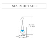 Opal Earrings Sterling Silver Opal Dangle Drop Earrings Gifts for Women Girls
