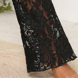 Lace High Waist Swim Pants
