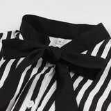 Striped button vintage dress
