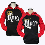 Printed Hooded Couple Sweatshirt
