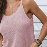 Round Neck Knit Cami
