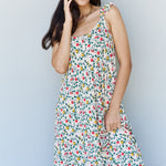 Doublju In The Garden Ruffle Floral Maxi Dress in Natural Rose
