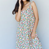 Doublju In The Garden Ruffle Floral Maxi Dress in Natural Rose
