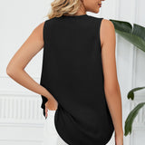 V-Neck Wide Strap Tank
