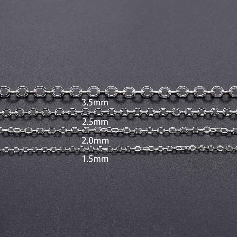 Thin Metal Crushed O-Chain
