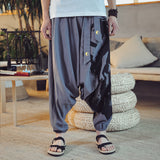 Chinese style nine-point pants
