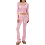 Spring Knitted Women's Two Piece Sets
