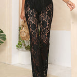 Lace High Waist Swim Pants
