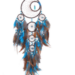 Five Rings Dream Catcher Feather Pendant Fashion Home Wind Chime
