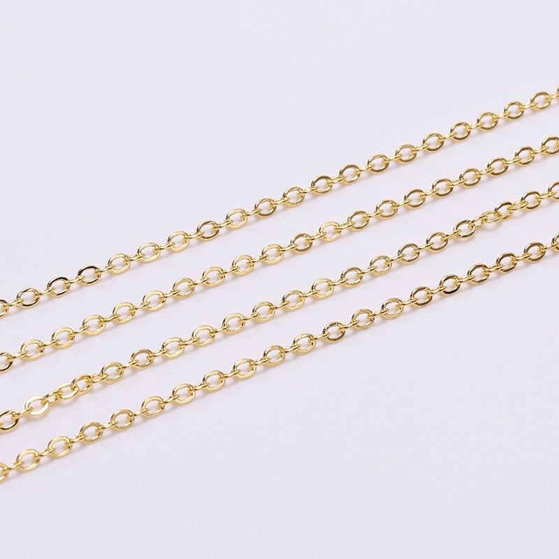 Thin Metal Crushed O-Chain
